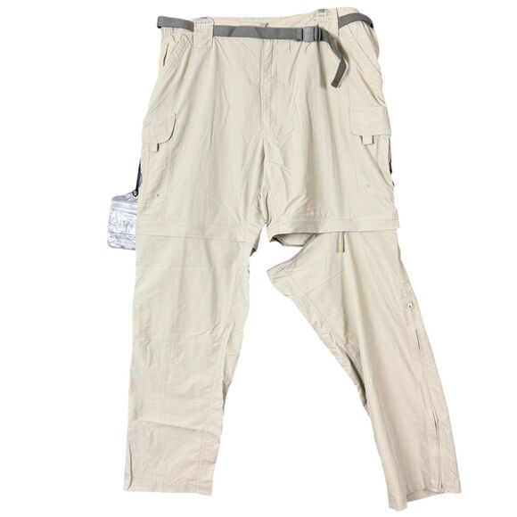 World Wide Sportsman Other - World Wide Sportsman Cargo Pants Convertible Men XL/32 Khaki Hiking Nylon Vented